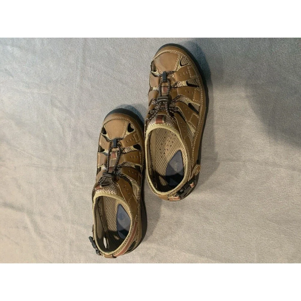 Dockers Sandal Shoes Men Size 10M Brown Fisherman Water Hiking Trail Casual
